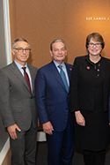 Provost Locke, Chancellor Mencoff, and President Paxson