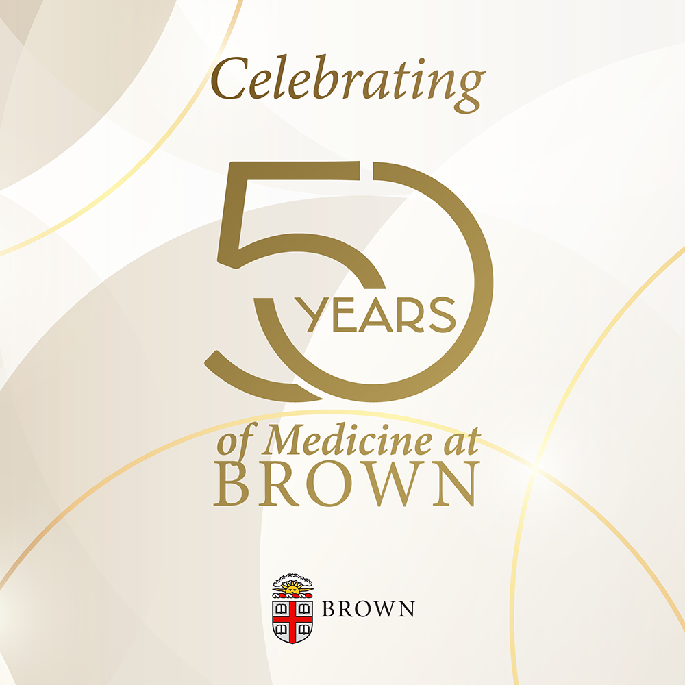 Brown 50 years of medicine feed post circles
