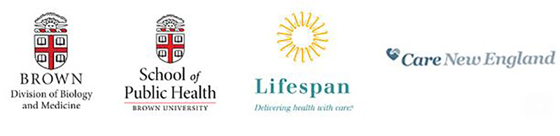 logos for the medical school, school of public health, lifespan, and care new england