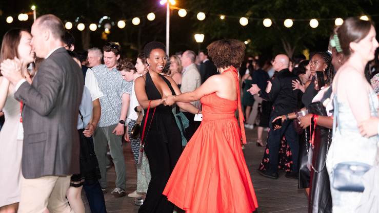 brown campus dance dress code Commencement Weekend: May 22-24, 2026 DROP3_SS26 Size:US 28/UK 30/EU 58 COS STRIPED GATHERED-WAIST MIDI